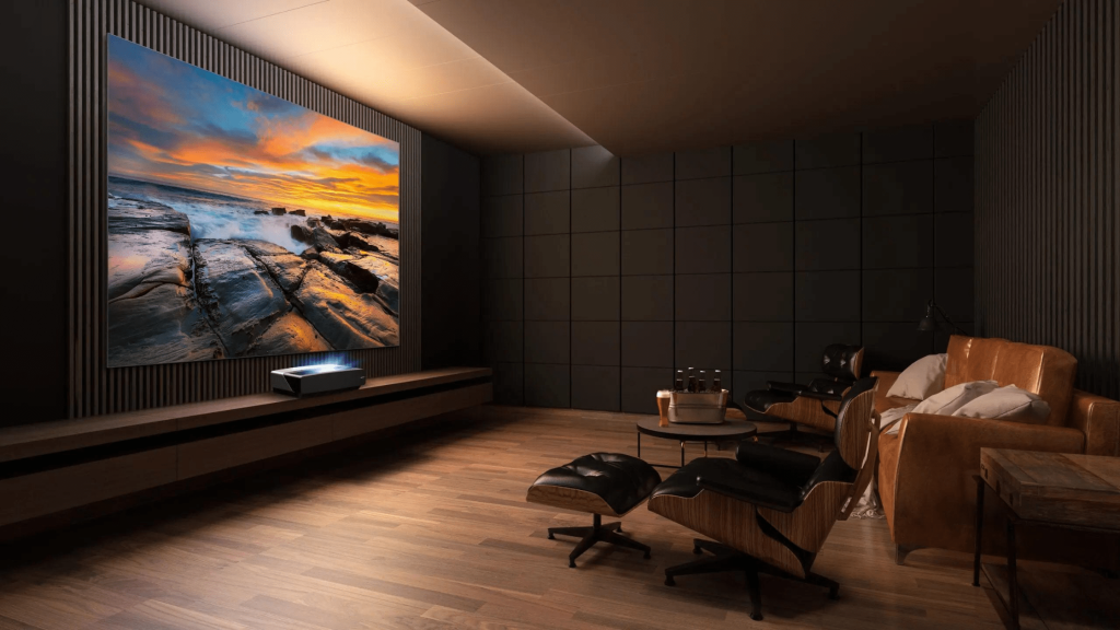 Hisense-L5-projector-in-home-theater
