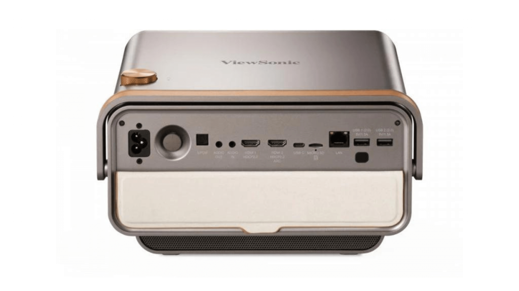 ViewSonic-X11-4K-projector-connecitvity-ports-and-back